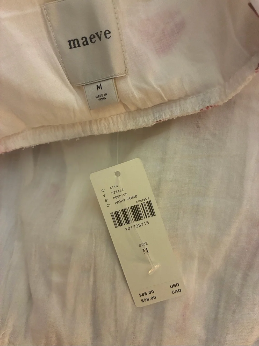 NWT Anthropologie Maeve Lip Kisses Bubble Matching Set Top M Shorts S